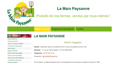 Desktop Screenshot of lamainpaysanne.com