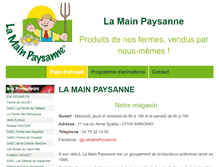 Tablet Screenshot of lamainpaysanne.com